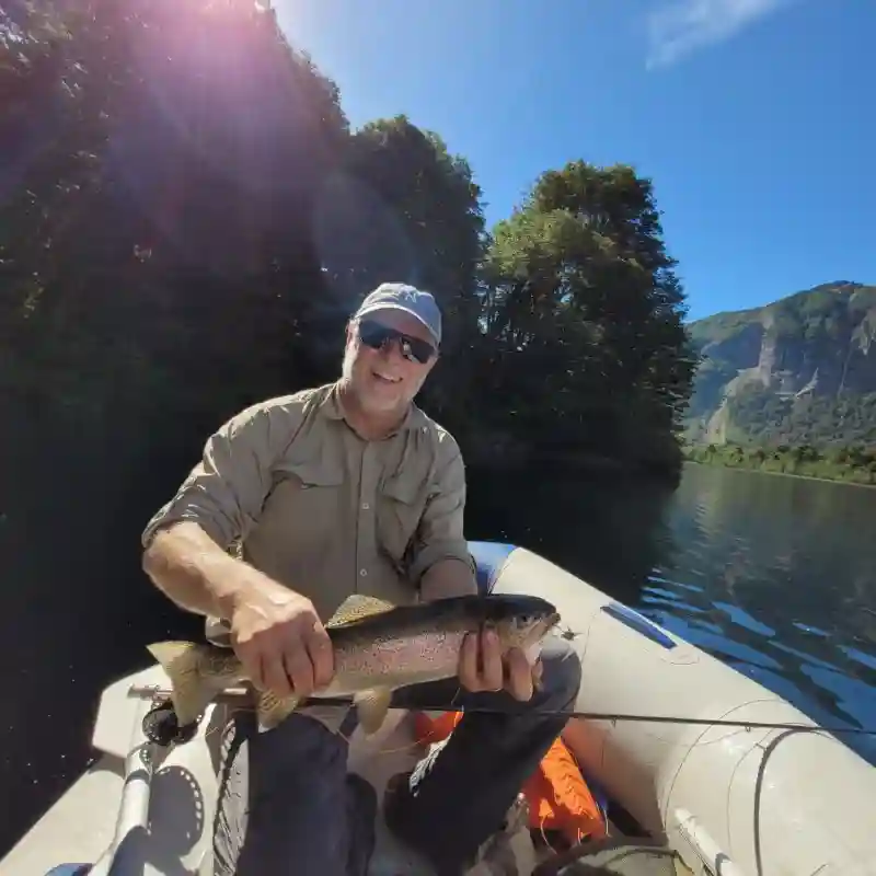 Fishing in the Nahuel Huapi