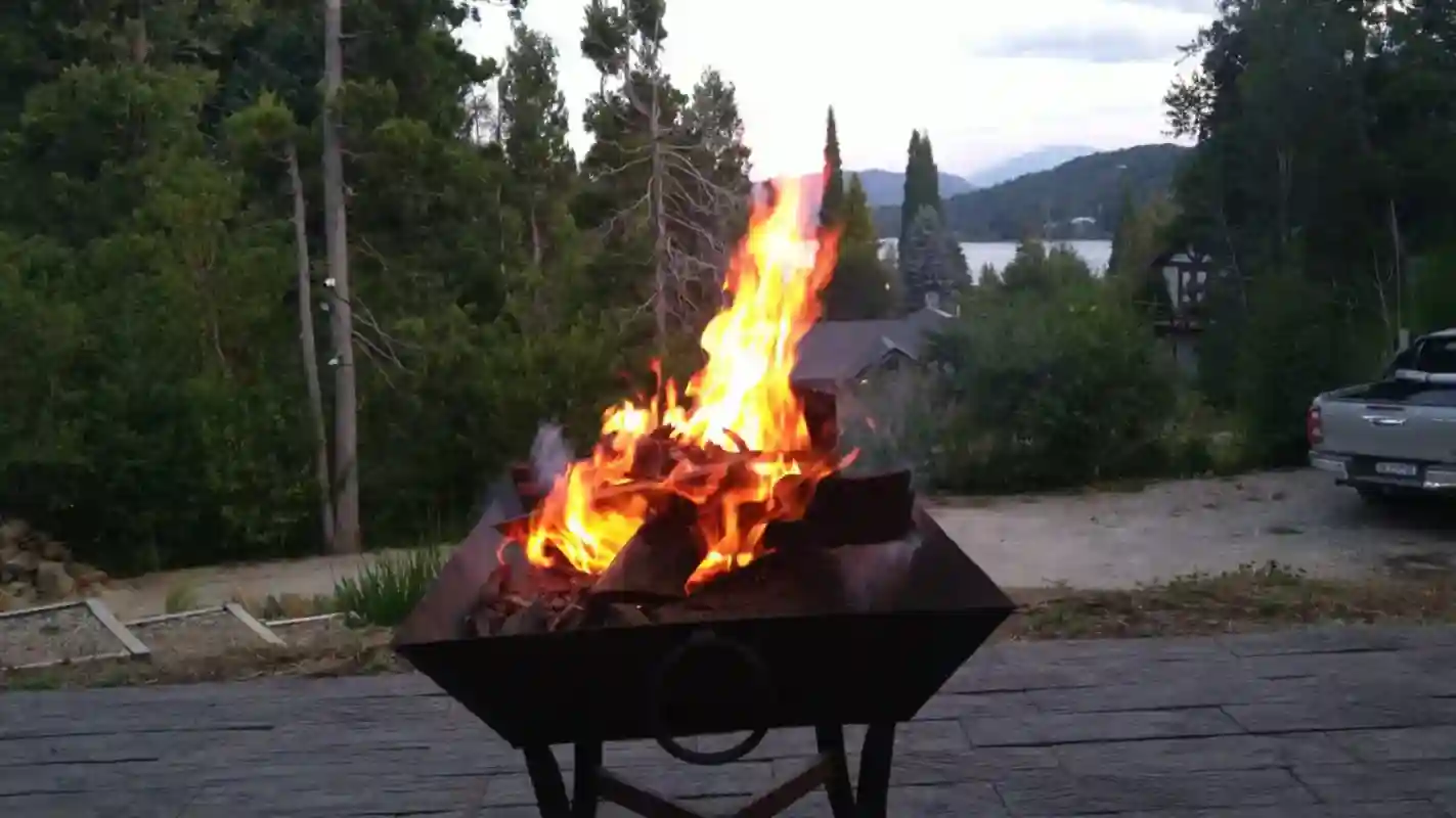 Brazier lit on the deck