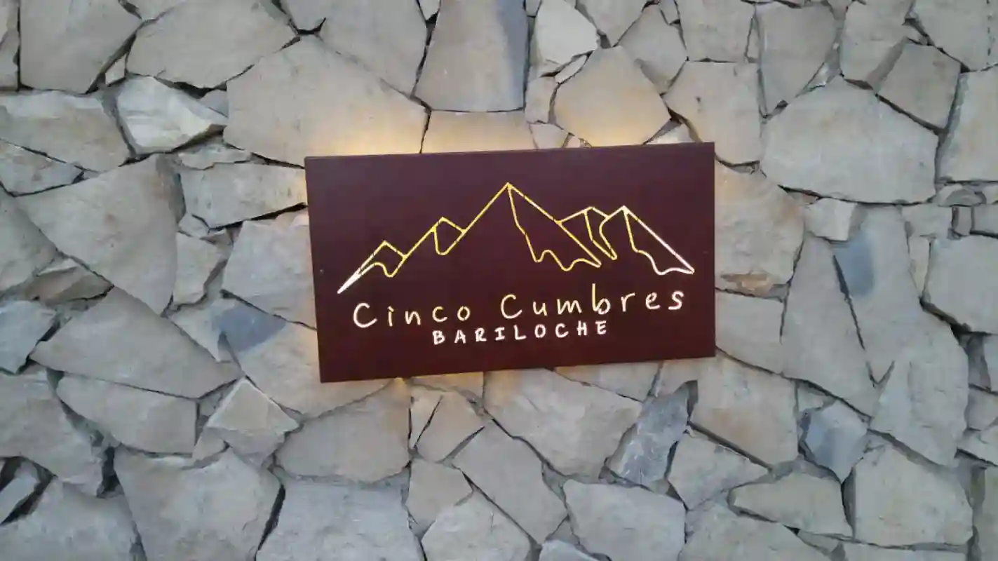 Sign at the entrance of Cinco Cumbres