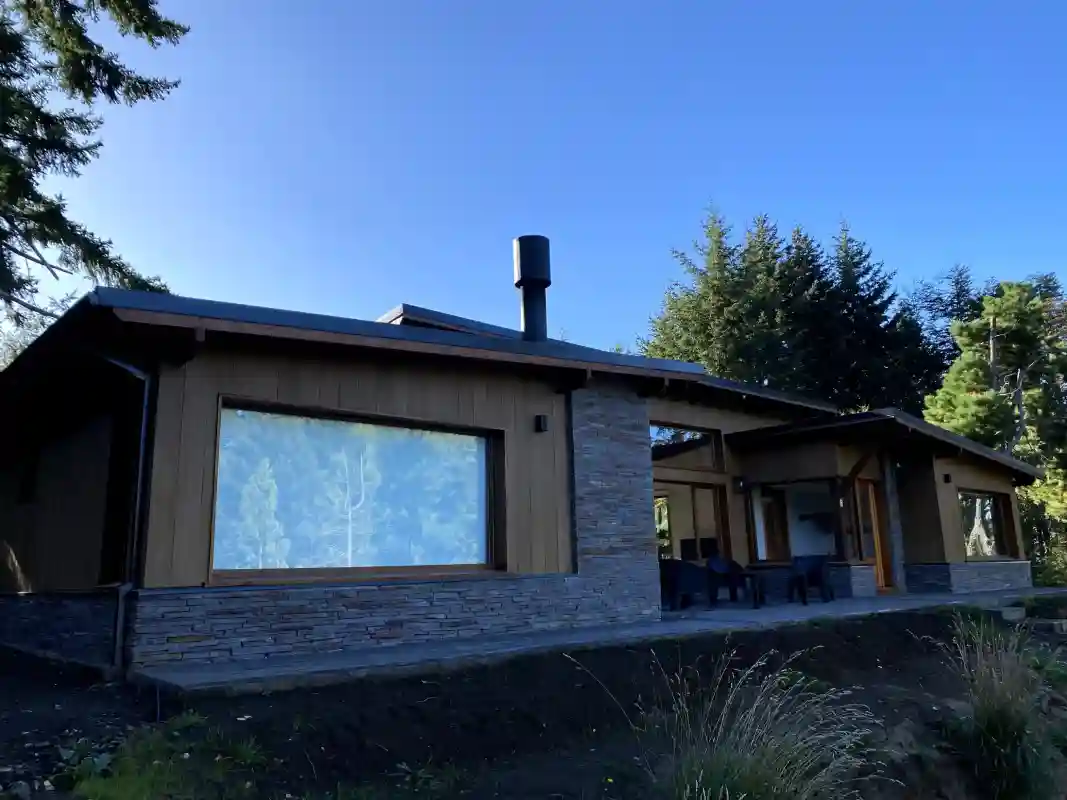Outside the house